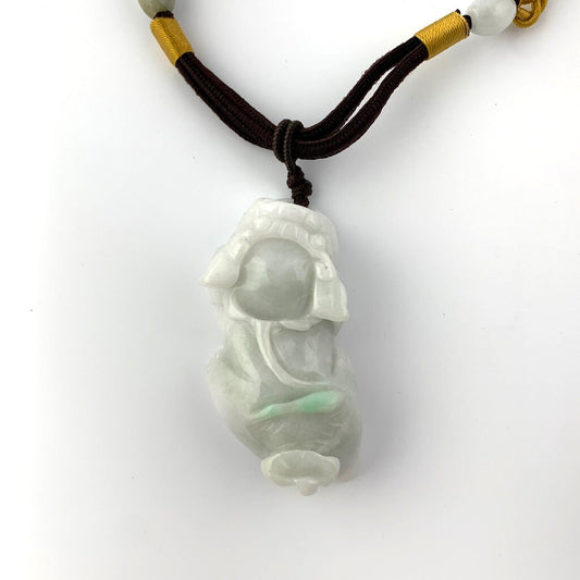 Jadeite Jade Dragon Pixiu Dragon Chinese Carved Pendant, YW-0110-1647115135,  YW-0110-1647115135 - AriaDesignCollection