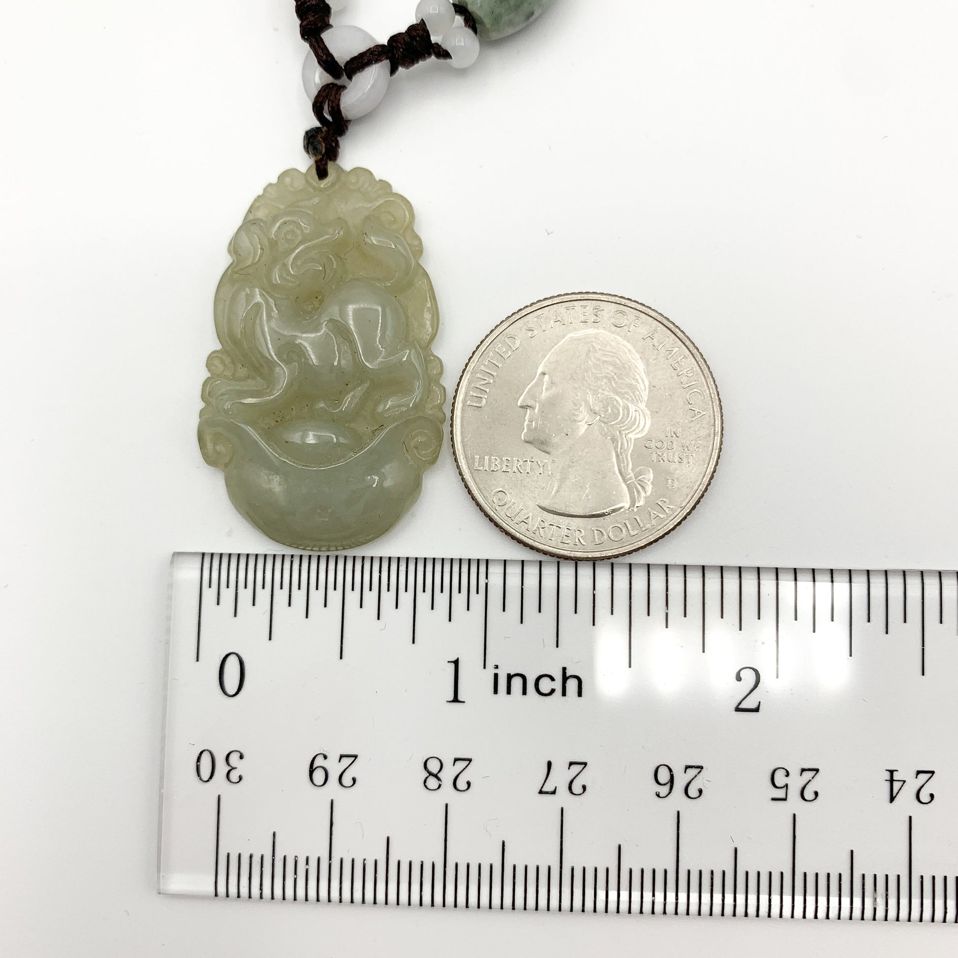 Jadeite Jade Dog Chinese Zodiac Hand Carved Red Pendant Necklace, YW-0110-1647059848 - AriaDesignCollection