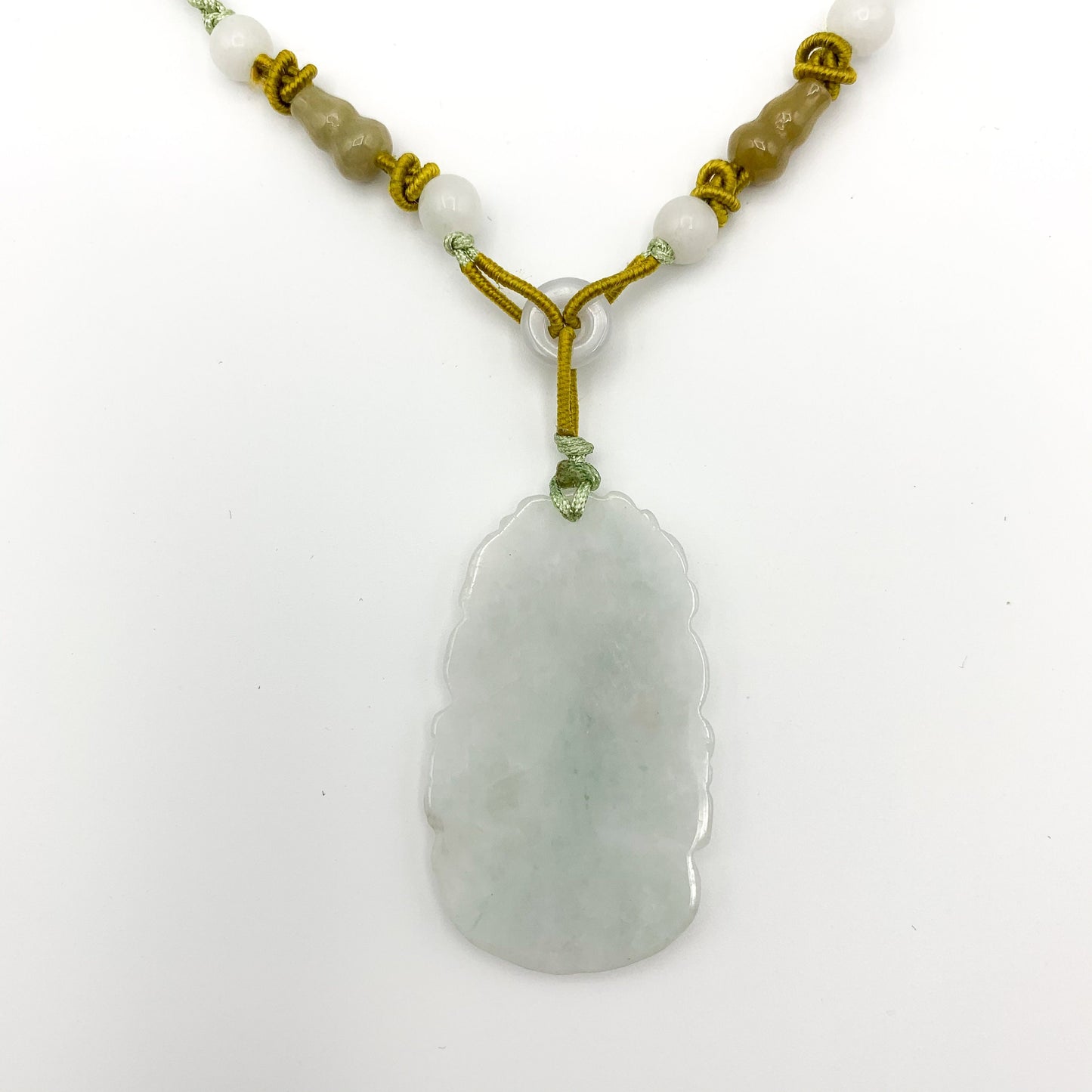 Jadeite Jade Snake Chinese Zodiac Carved Pendant Necklace, YW-0110-1646676892 - AriaDesignCollection