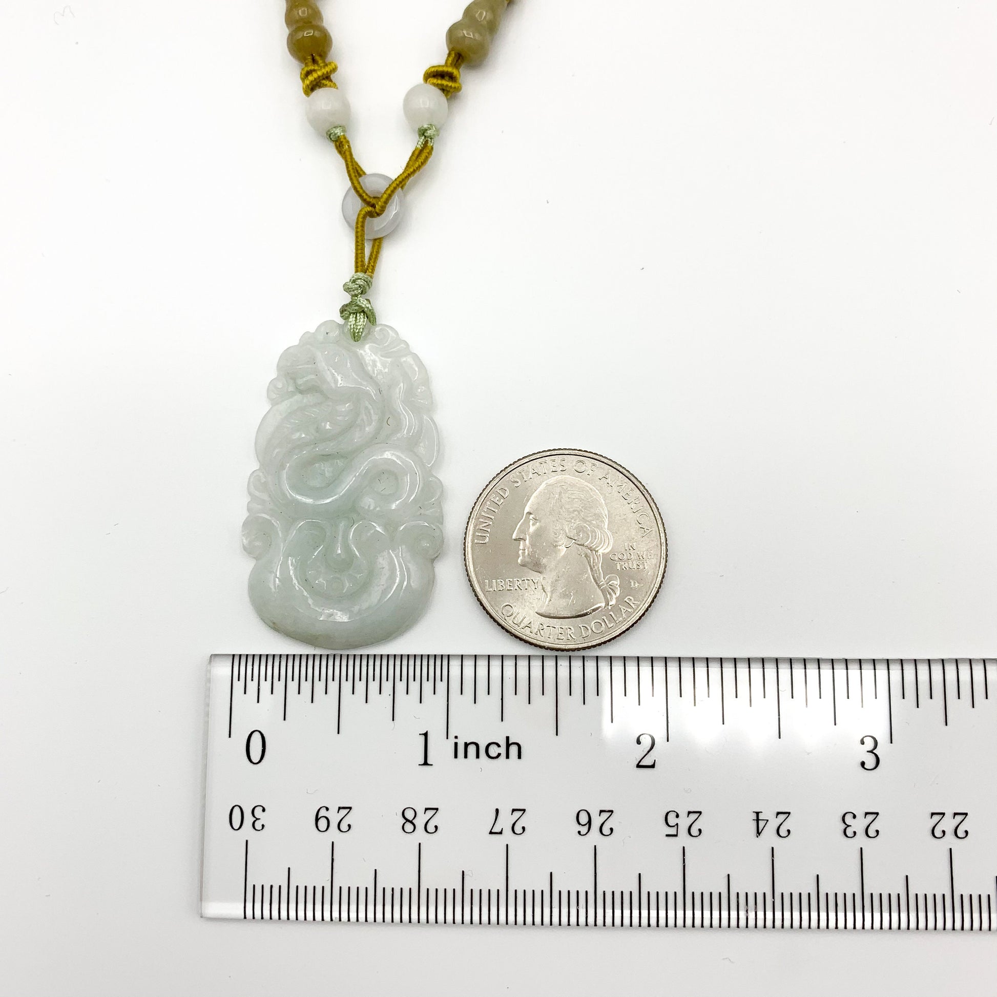 Jadeite Jade Snake Chinese Zodiac Carved Pendant Necklace, YW-0110-1646676892 - AriaDesignCollection