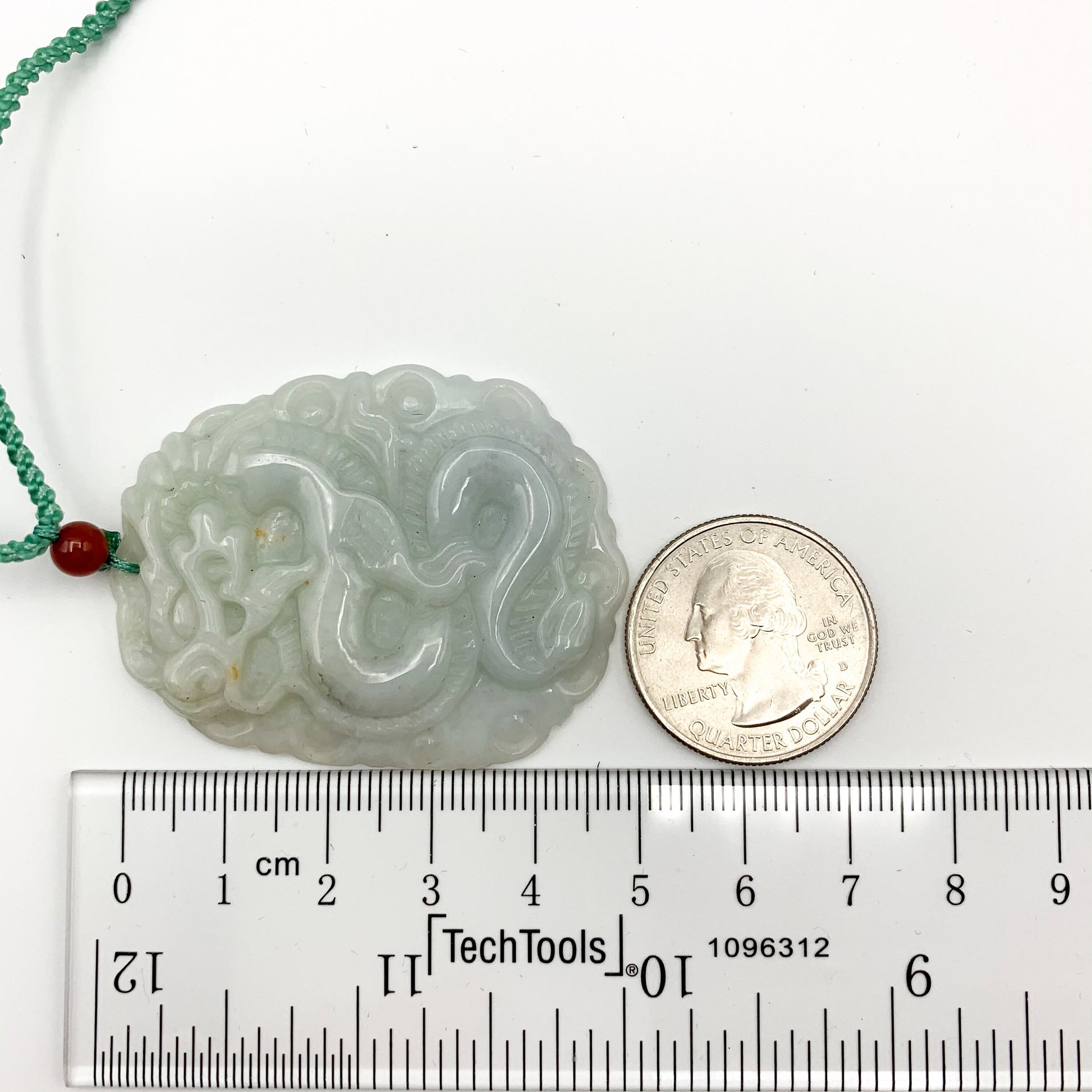 Jadeite Jade Dragon Chinese Zodiac Hand Carved Pendant Necklace, YJ-0321-0333032 - AriaDesignCollection
