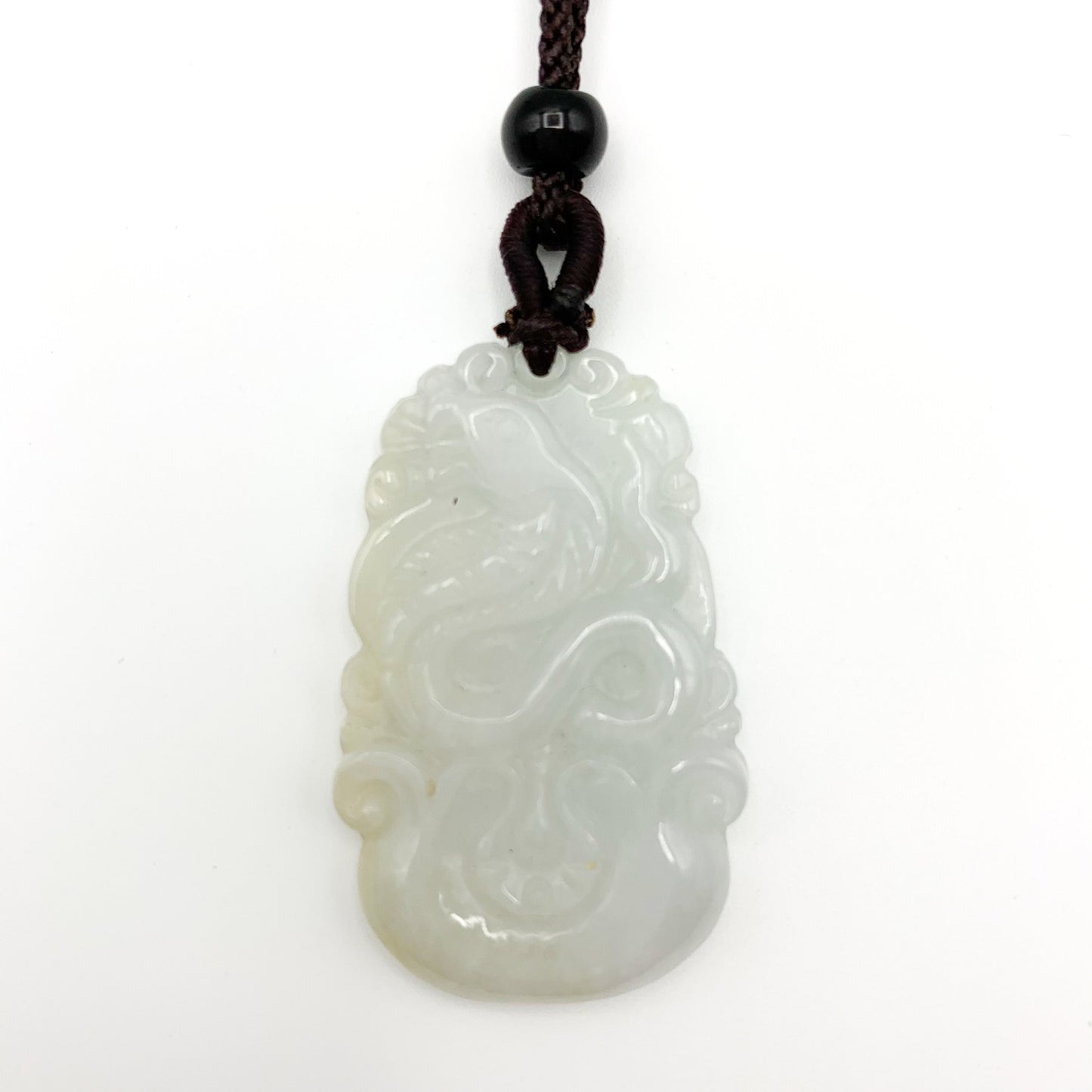 Jadeite Jade Snake Chinese Zodiac Carved Pendant Necklace, YJ-0321-0462573-5 - AriaDesignCollection