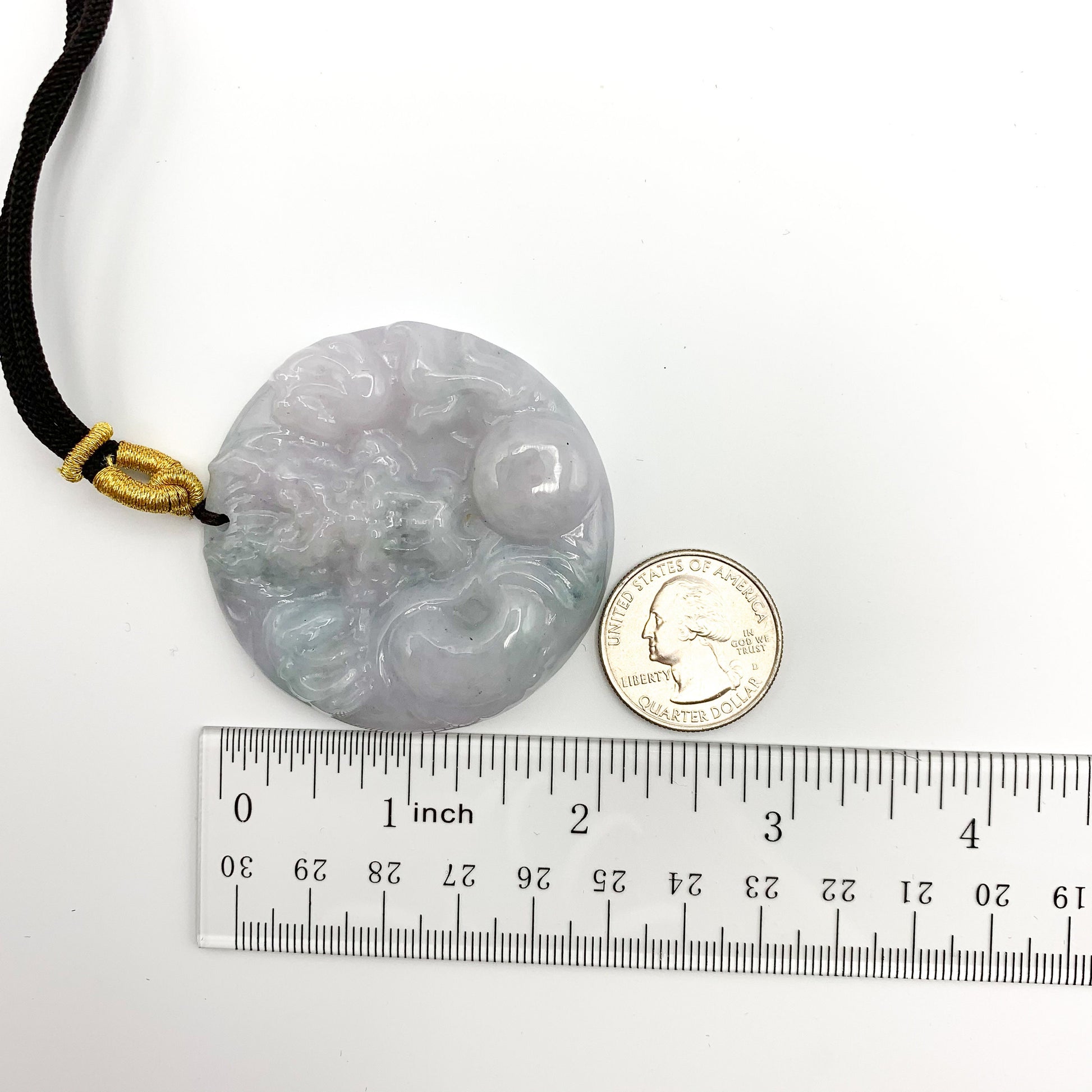 Purple Green Jadeite Jade Dragon Chinese Zodiac Hand Carved Pendant Necklace, - AriaDesignCollection