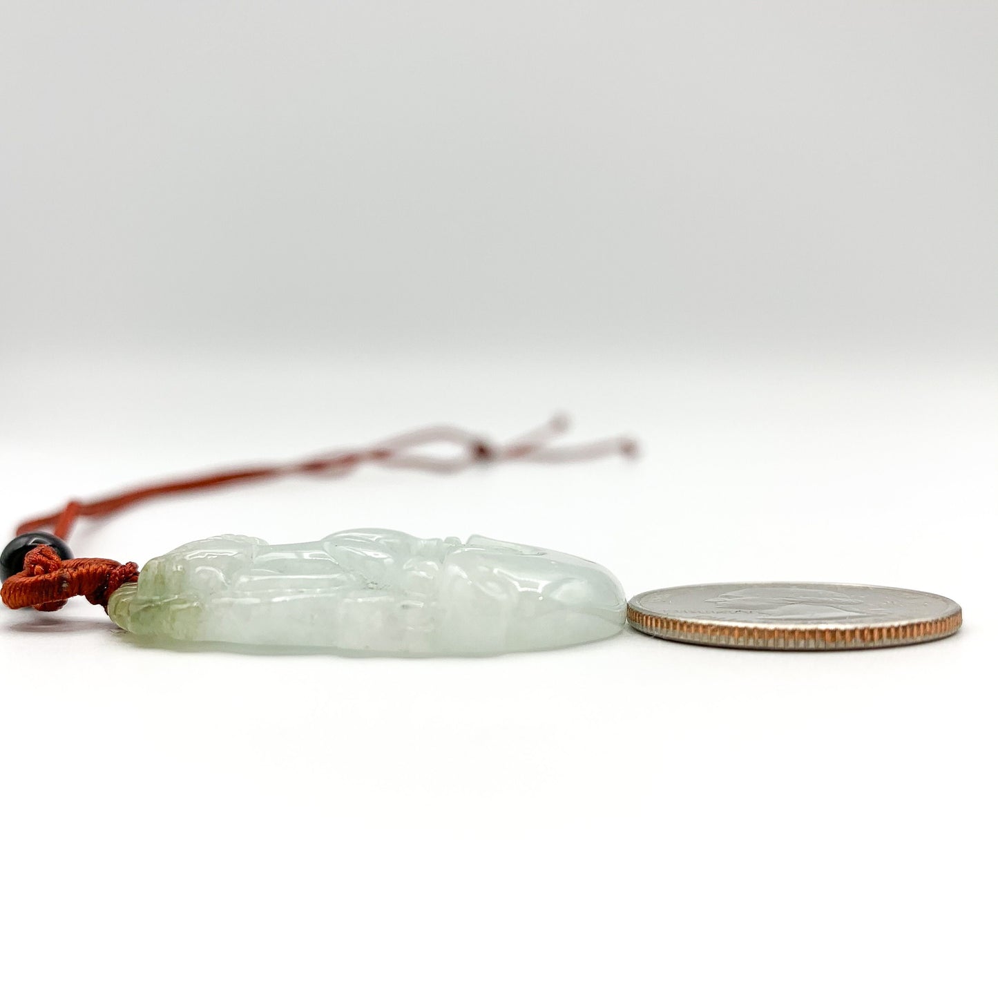 Jadeite Jade Sheep Goat Ram Chinese Zodiac Carved Pendant Necklace, YJ-0321-0328272-7 - AriaDesignCollection