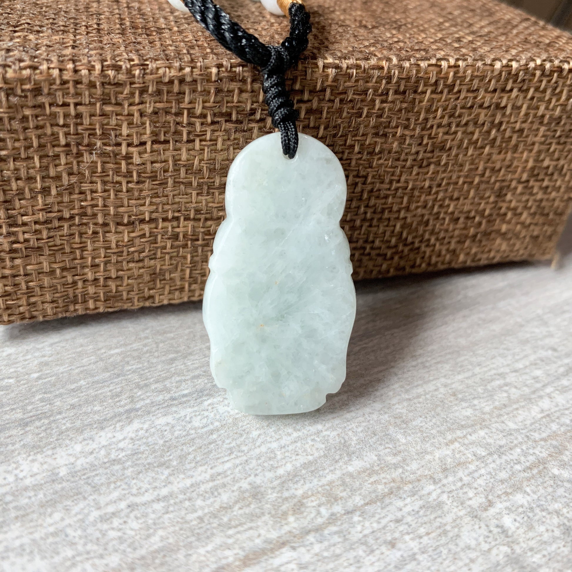 Jadeite Jade Buddha Carved Pendant, YW-0110-1647037235 - AriaDesignCollection