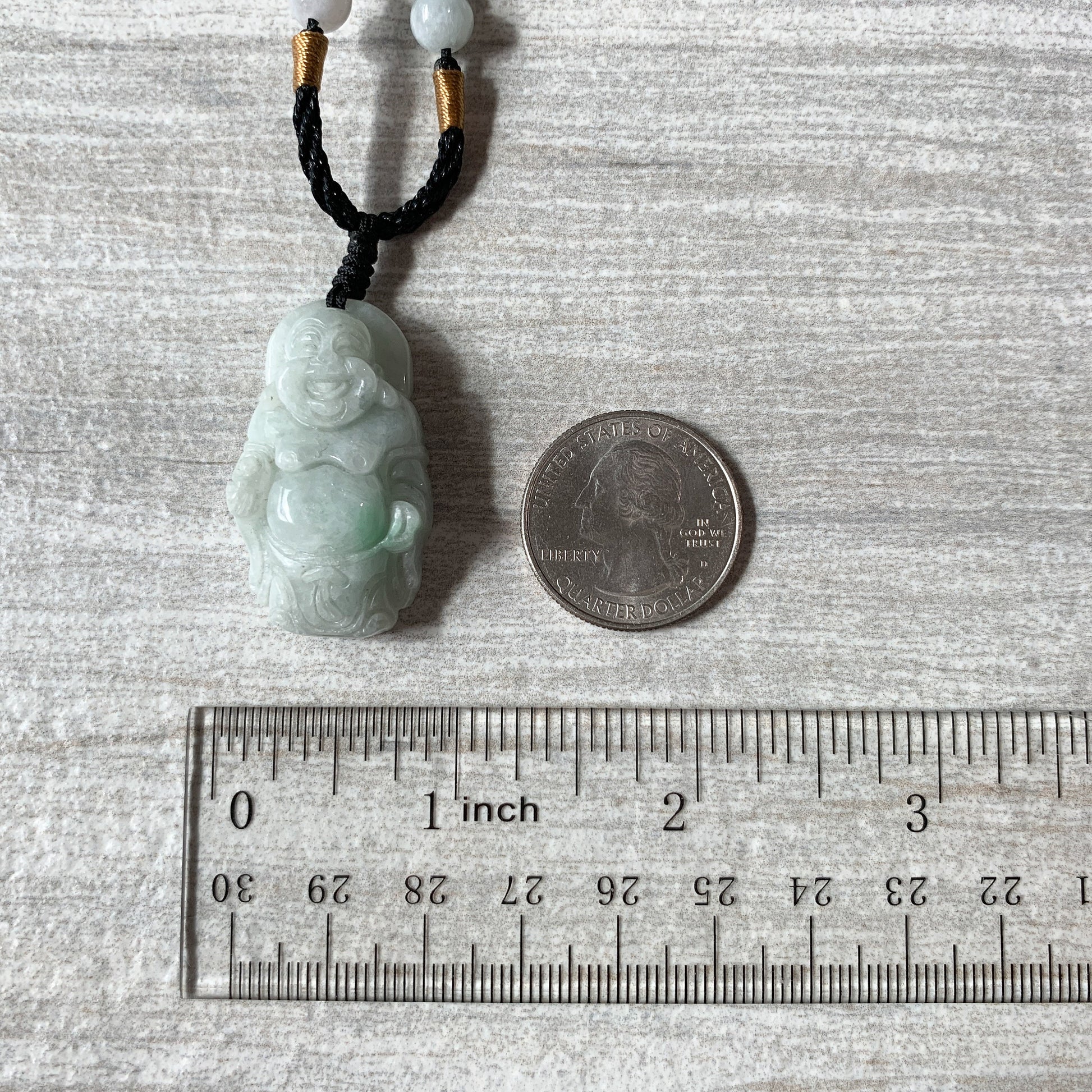 Jadeite Jade Buddha Carved Pendant, YW-0110-1647037235 - AriaDesignCollection