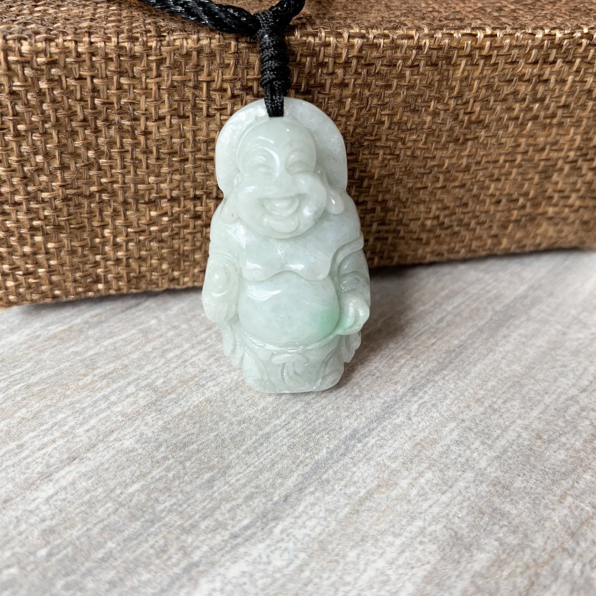 Jadeite Jade Buddha Carved Pendant, YW-0110-1647037235 - AriaDesignCollection