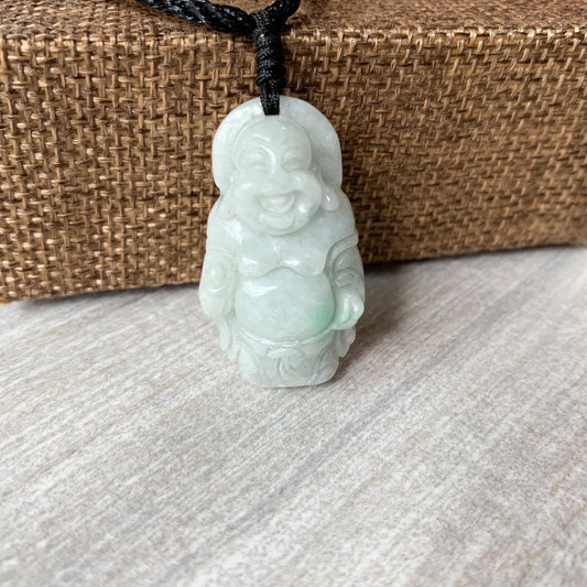 Jadeite Jade Buddha Carved Pendant, YW-0110-1647037235 - AriaDesignCollection