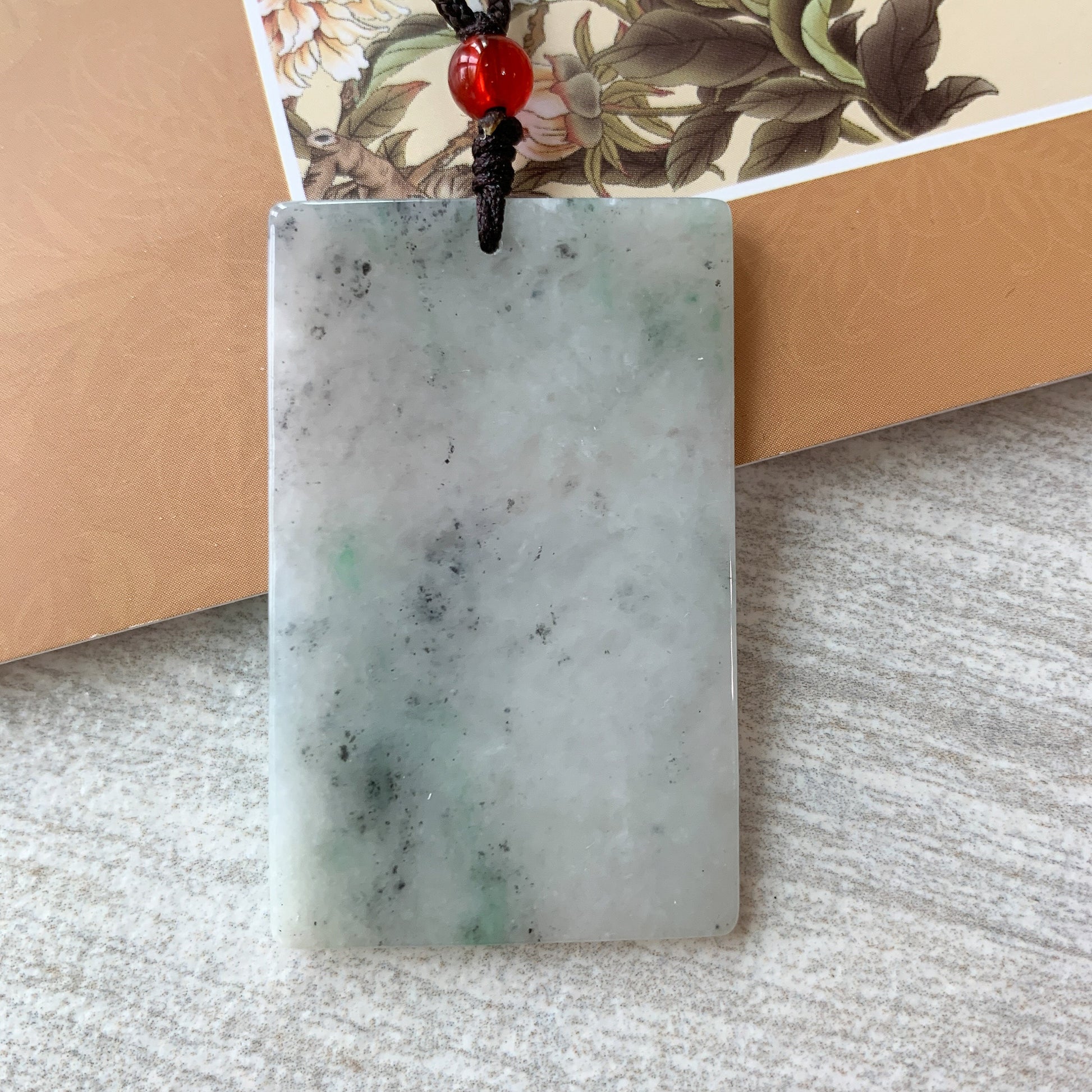 Jade Jadeite Hand Carved Pendant Necklace, YJ-0321-0332122 - AriaDesignCollection