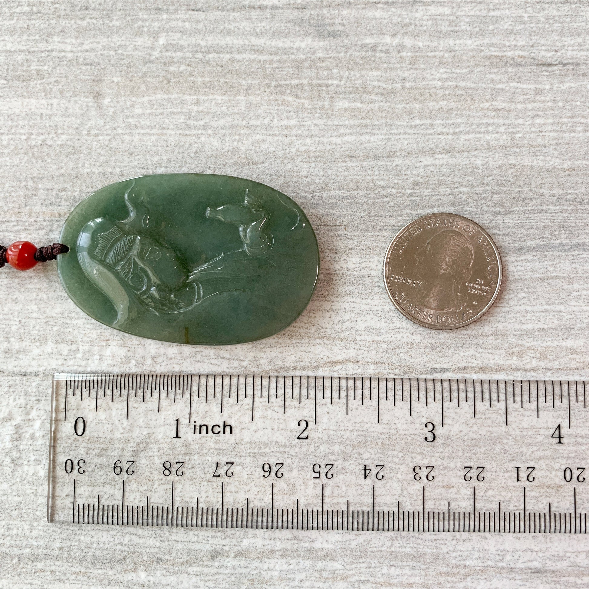 Jadeite Jade Guan Yin Avalokiteshvara Hand Carved Pendant Necklace, Quan Am, YJ-0321-0322913 - AriaDesignCollection