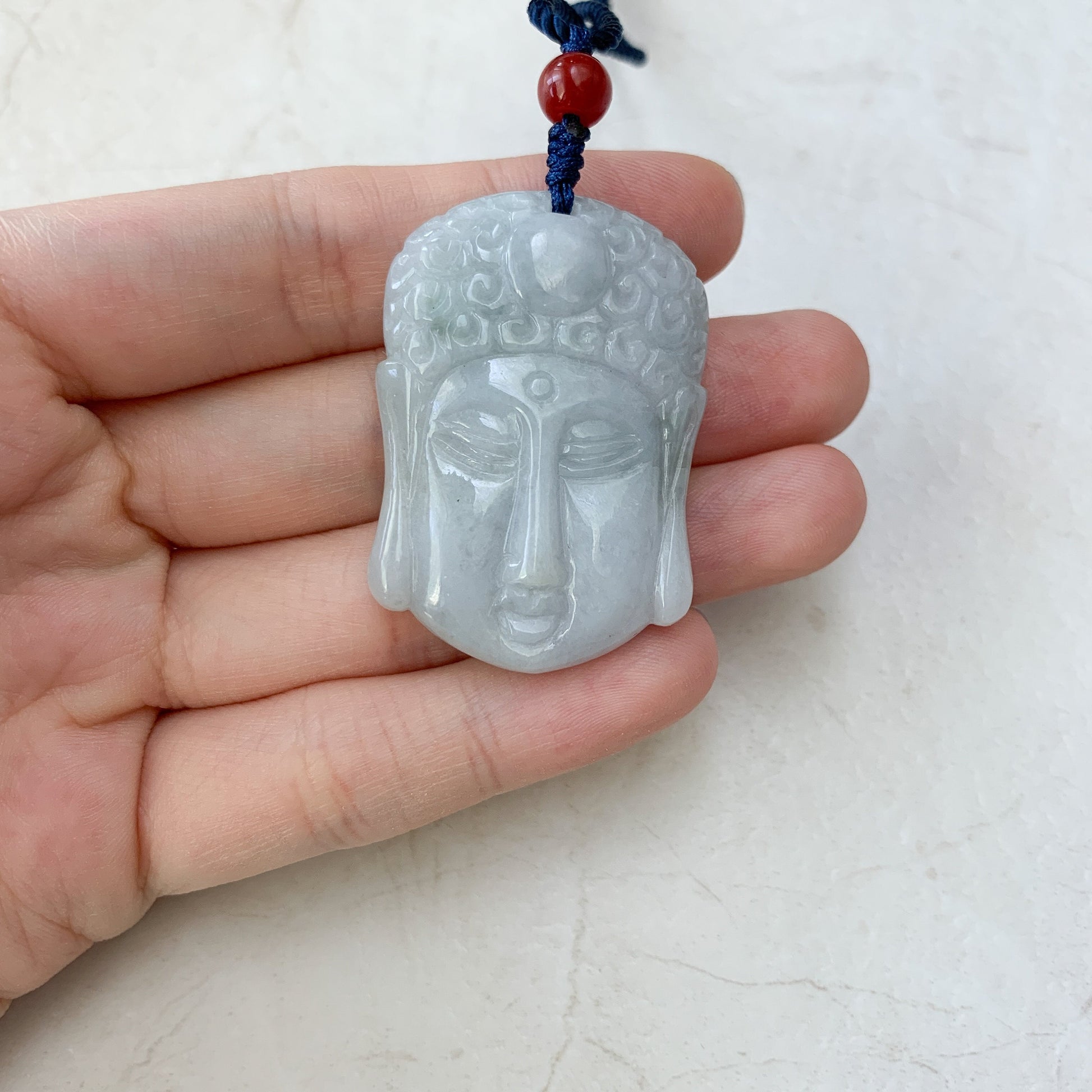 Jadeite Jade Double Face Buddha Carved Pendant Amida Amitabha Buddha, YW-0110-1646516094 - AriaDesignCollection