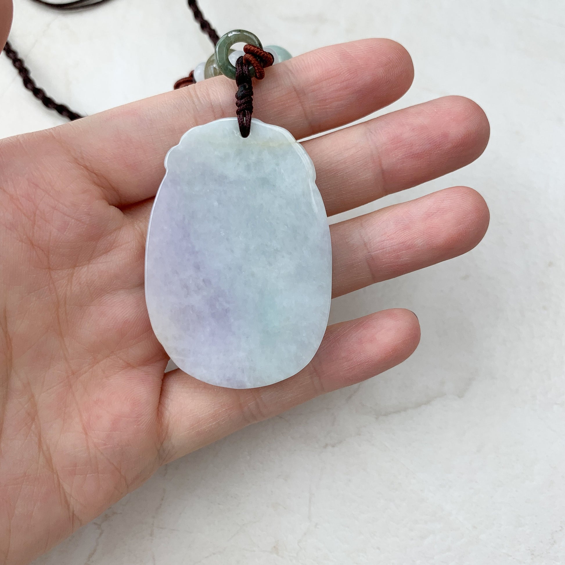 Horse Purple Lavender Jade Jadeite Chinese Zodiac Carved Pendant Necklace, YW-0110-1646685445 - AriaDesignCollection