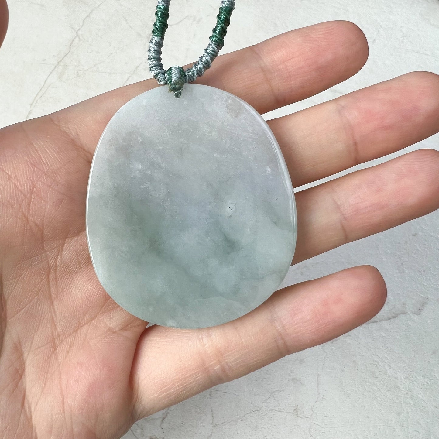 Jadeite Jade Landscape Mountain Forest River Scenery Hand Carved Pendant Necklace, YJ-0921-0166733 - AriaDesignCollection