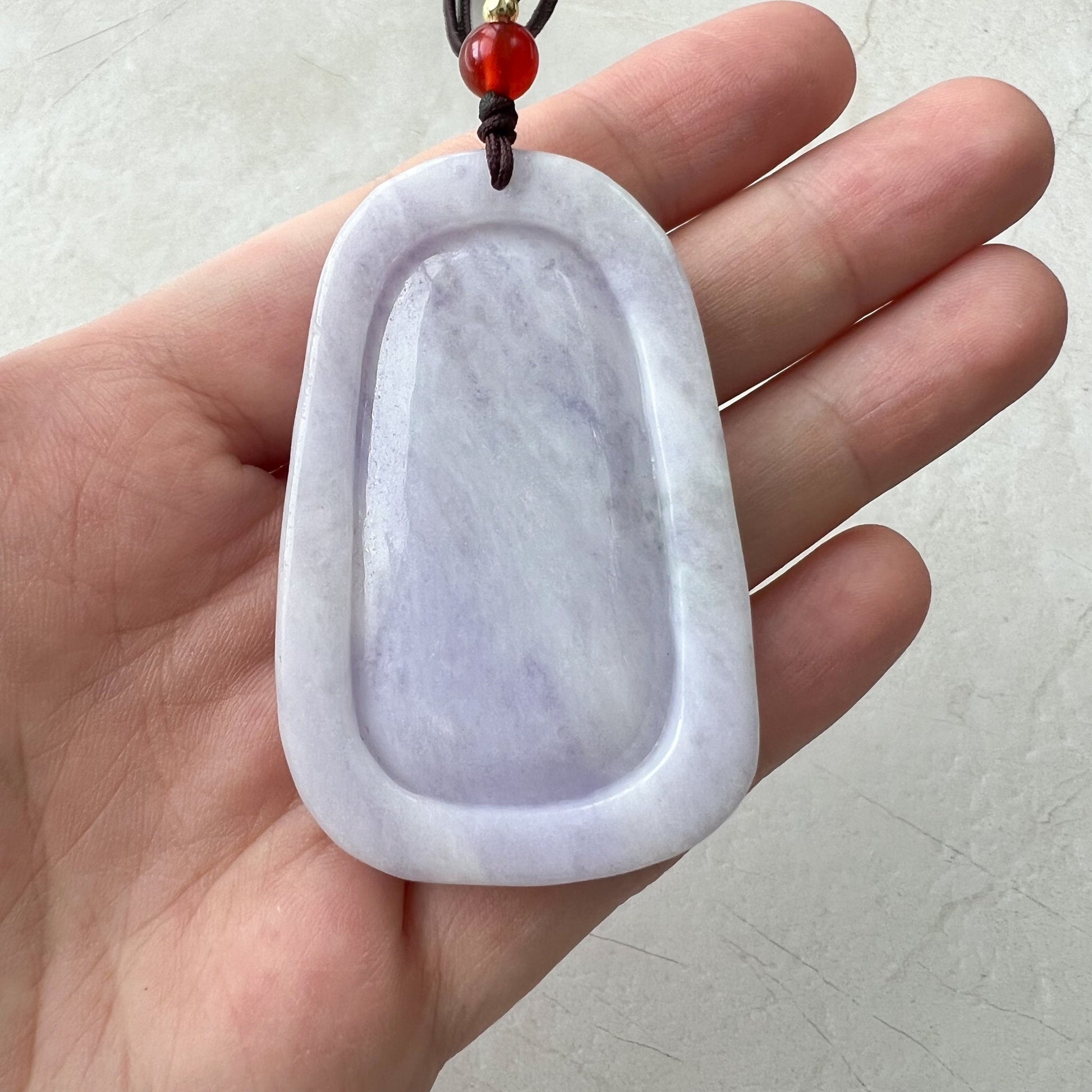 Purple Jade Ox, Jadeite Jade, Bull Cow Chinese Zodiac Hand Carved Pendant Necklace, YJ-0321-0322414 - AriaDesignCollection