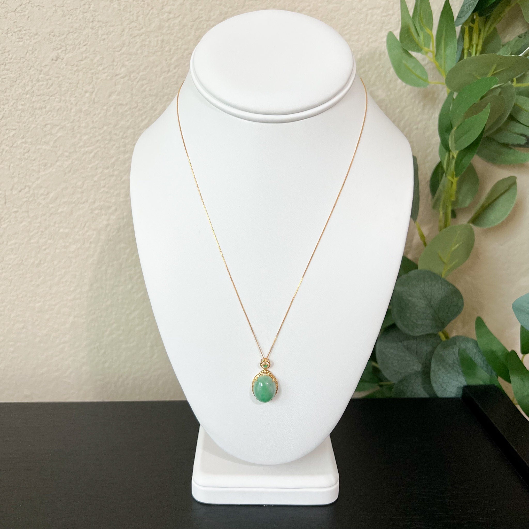 Dainty clearance jade necklace