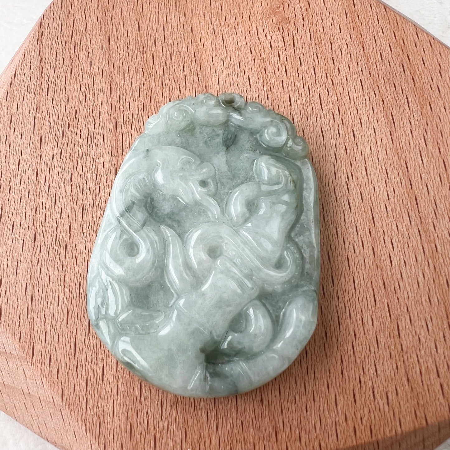 Jadeite Jade Snake Chinese Zodiac Carved Pendant Necklace, YW-0321-1646161827 - AriaDesignCollection