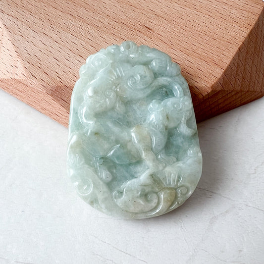 Jadeite Jade Rat Mouse Chinese Zodiac Carved Pendant Necklace, YW-0321-1647728114 - AriaDesignCollection