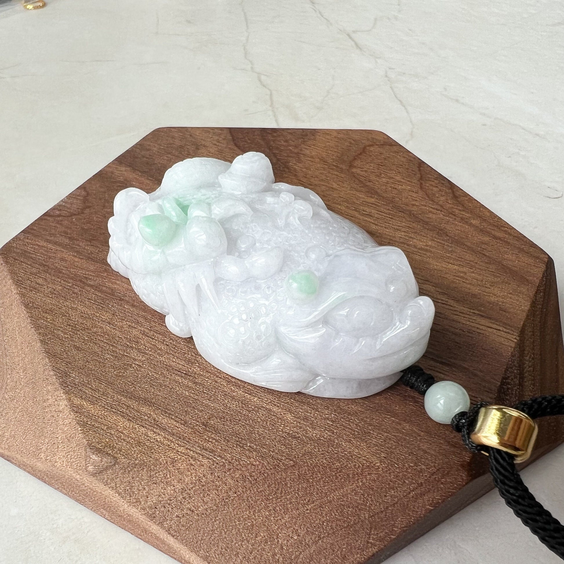 Jadeite Jade 5 Poison Toad, Scorpion, Snake, Spider, Centipede Hand Carved, 五毒, Chinese Zodiac Pendant Necklace, YJ-1221-0291190 - AriaDesignCollection