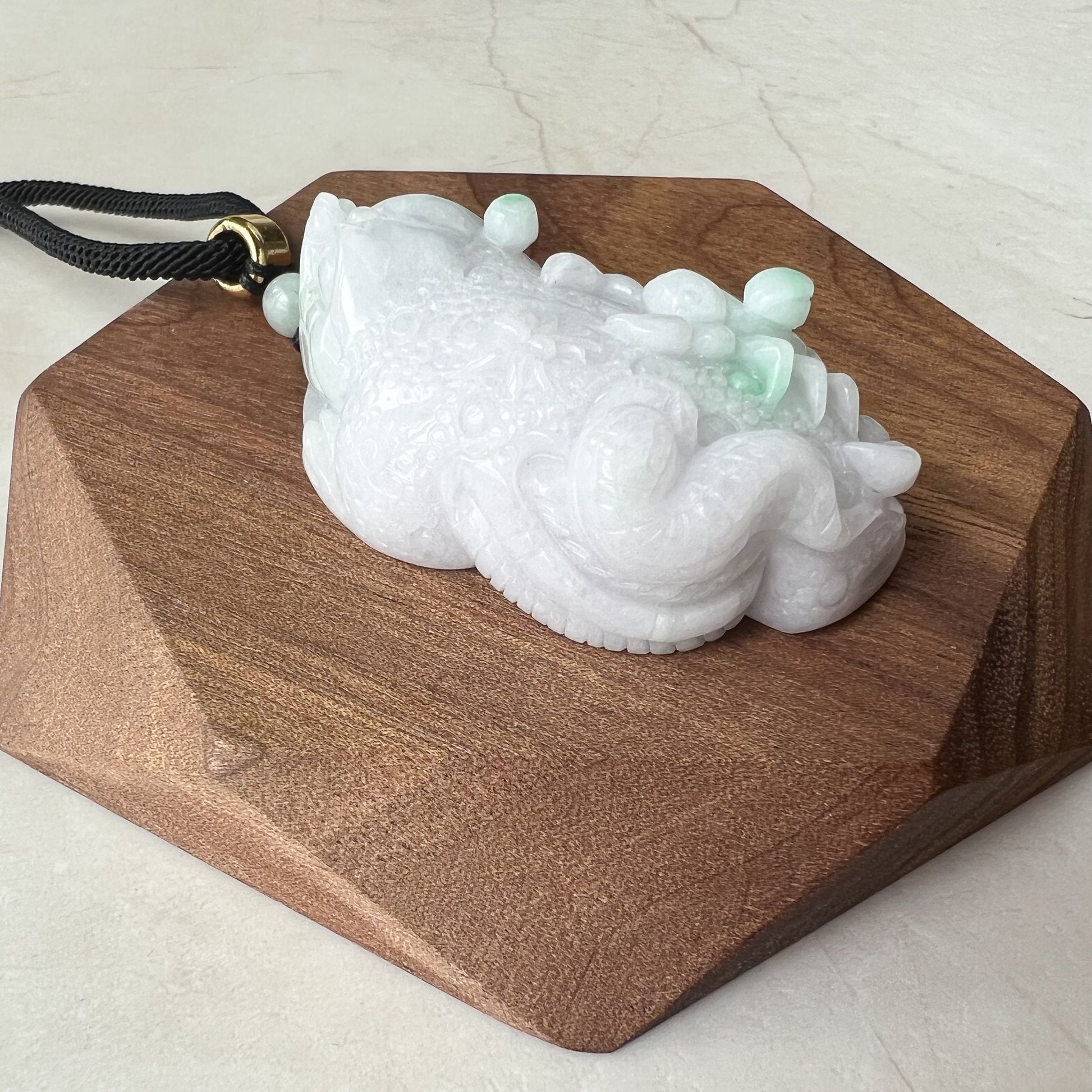 Jadeite Jade 5 Poison Toad, Scorpion, Snake, Spider, Centipede Hand Carved, 五毒, Chinese Zodiac Pendant Necklace, YJ-1221-0291190 - AriaDesignCollection