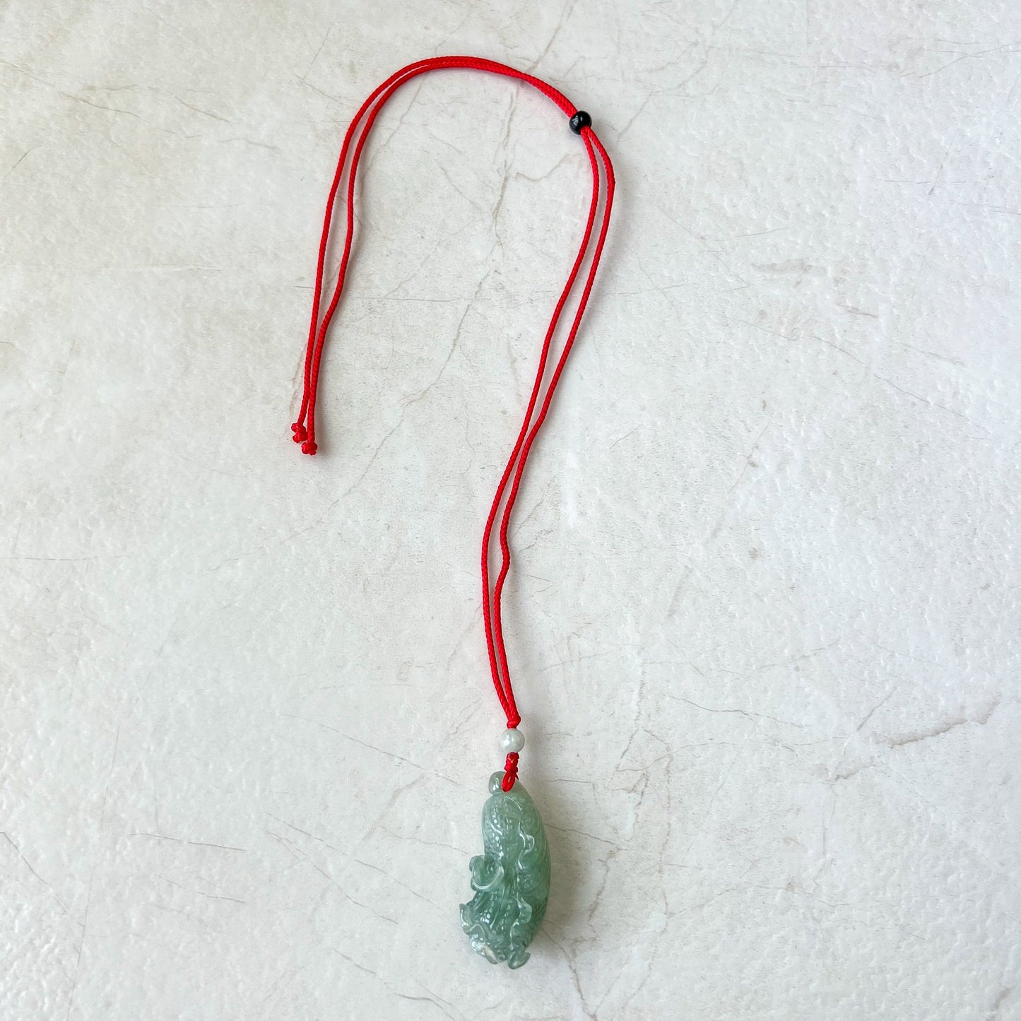 Jadeite Jade Green Cabbage Necklace, Jade Pendant, Jade Necklace, Feng Shui Necklace, YJ-0622-0410950-3 - AriaDesignCollection