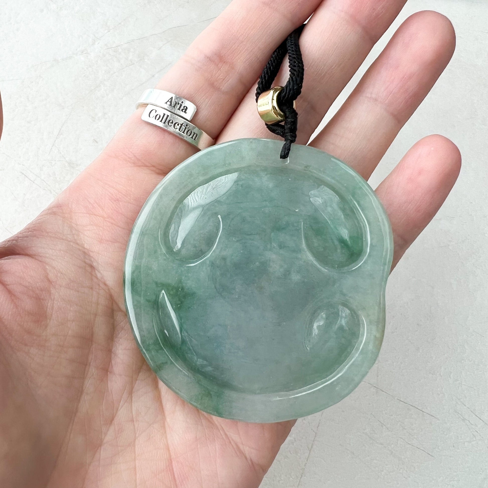 Large Jadeite Jade Baby Buddha  Necklace, 宝宝佛, YJ-0722-0004953 - AriaDesignCollection