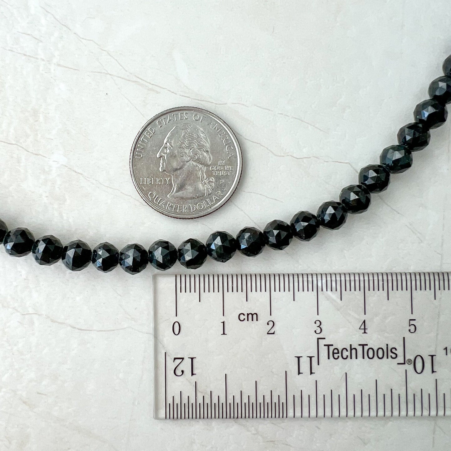 6.5 mm 108 Black Jadeite Jade Diamond Cut Mala Prayer Beads Necklace Bracelet, Omphacite Jade, FCSG-1221-1667769423 - AriaDesignCollection