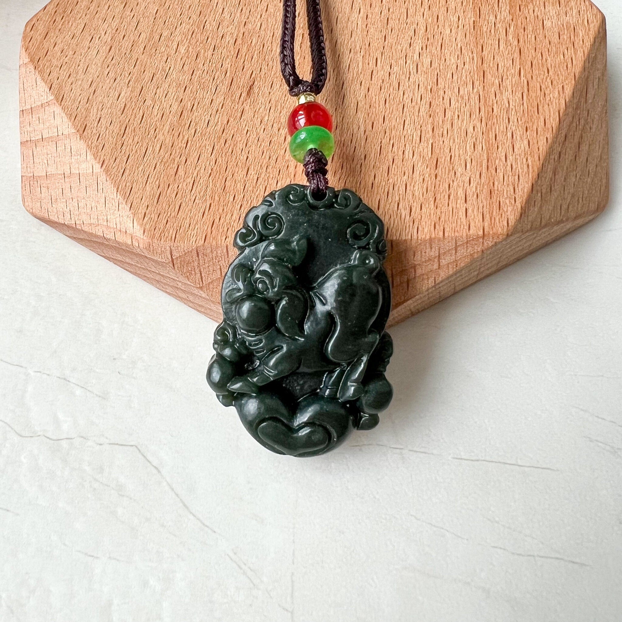 Jade on sale pig pendant