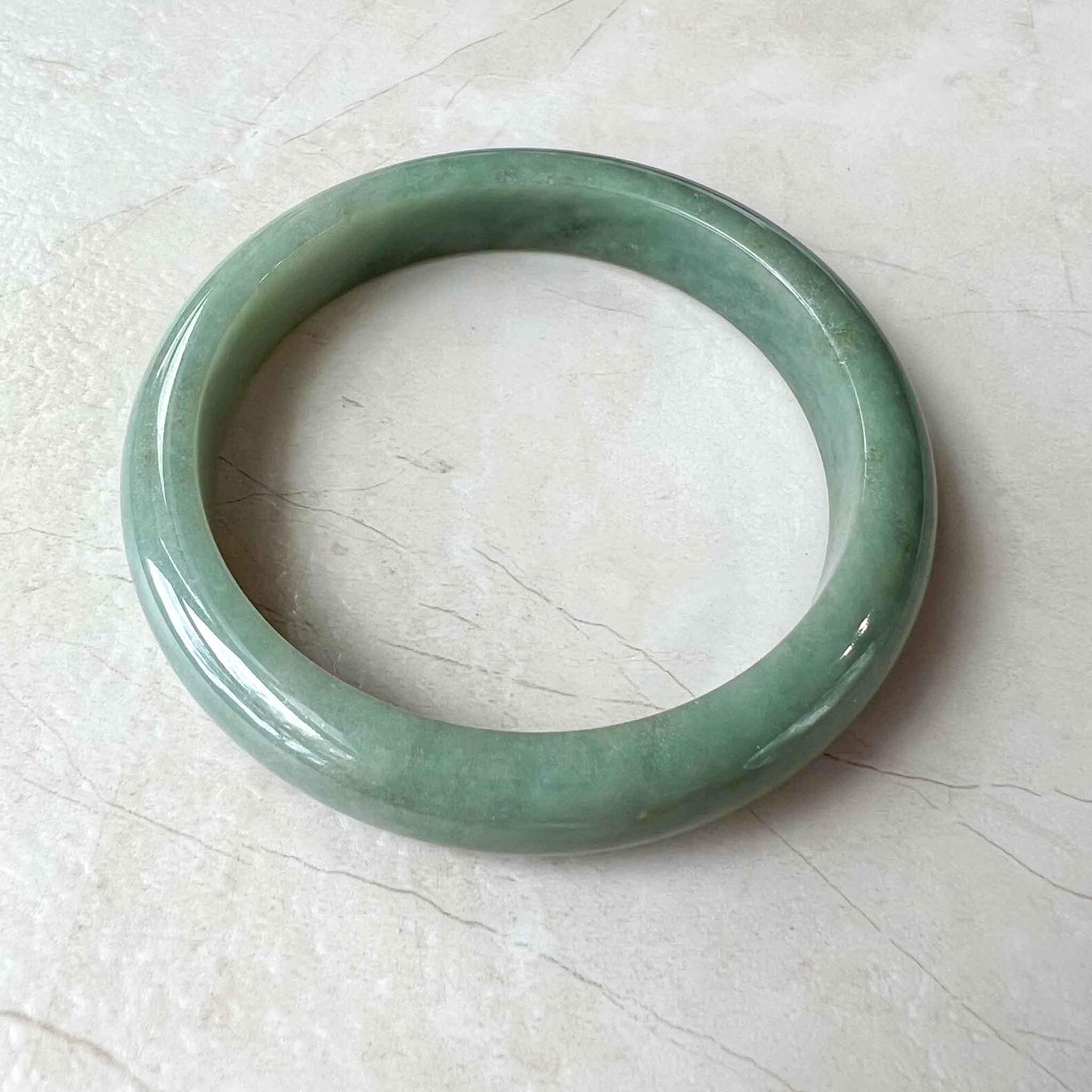 57.4 mm Green Jadeite Jade Bangle, Burmese Grade A Jadeite Jade, MDPK-1222-1683856861