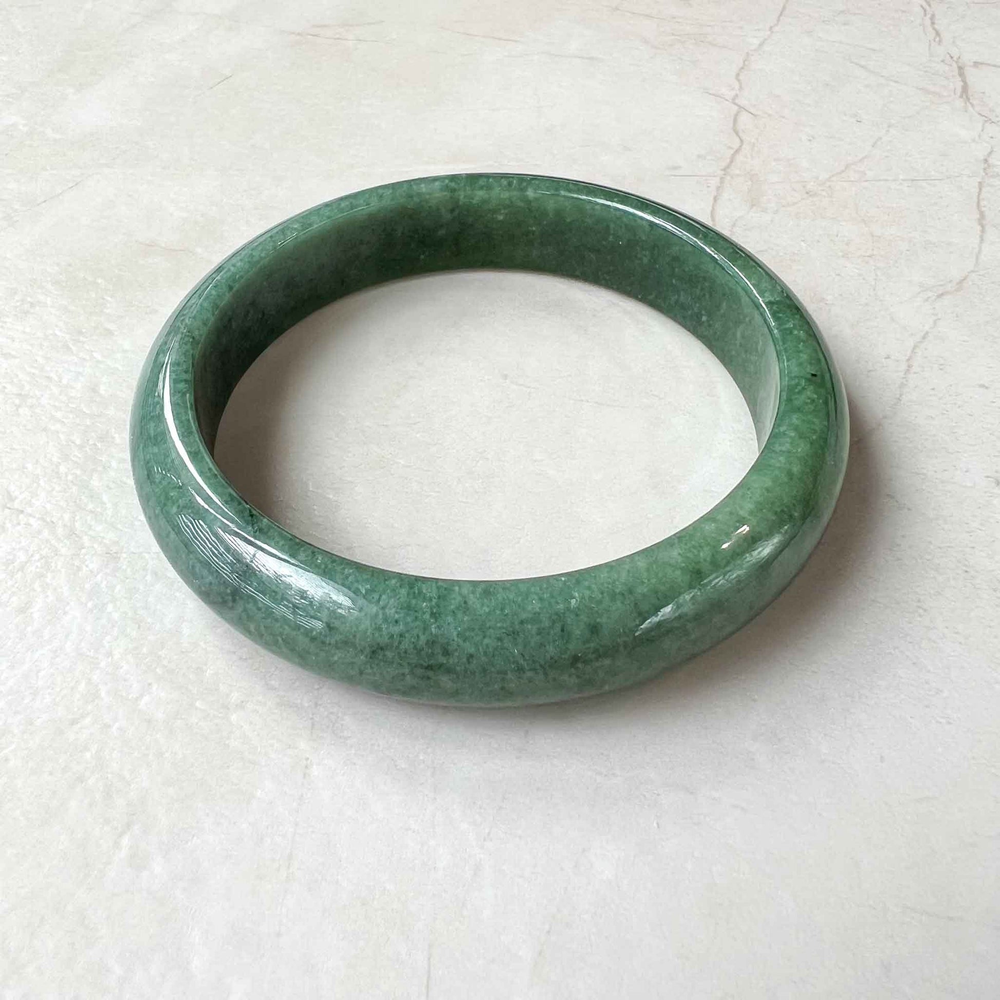 Natural Grade A Jadeite Jade Bangle from Burma/Myanmar