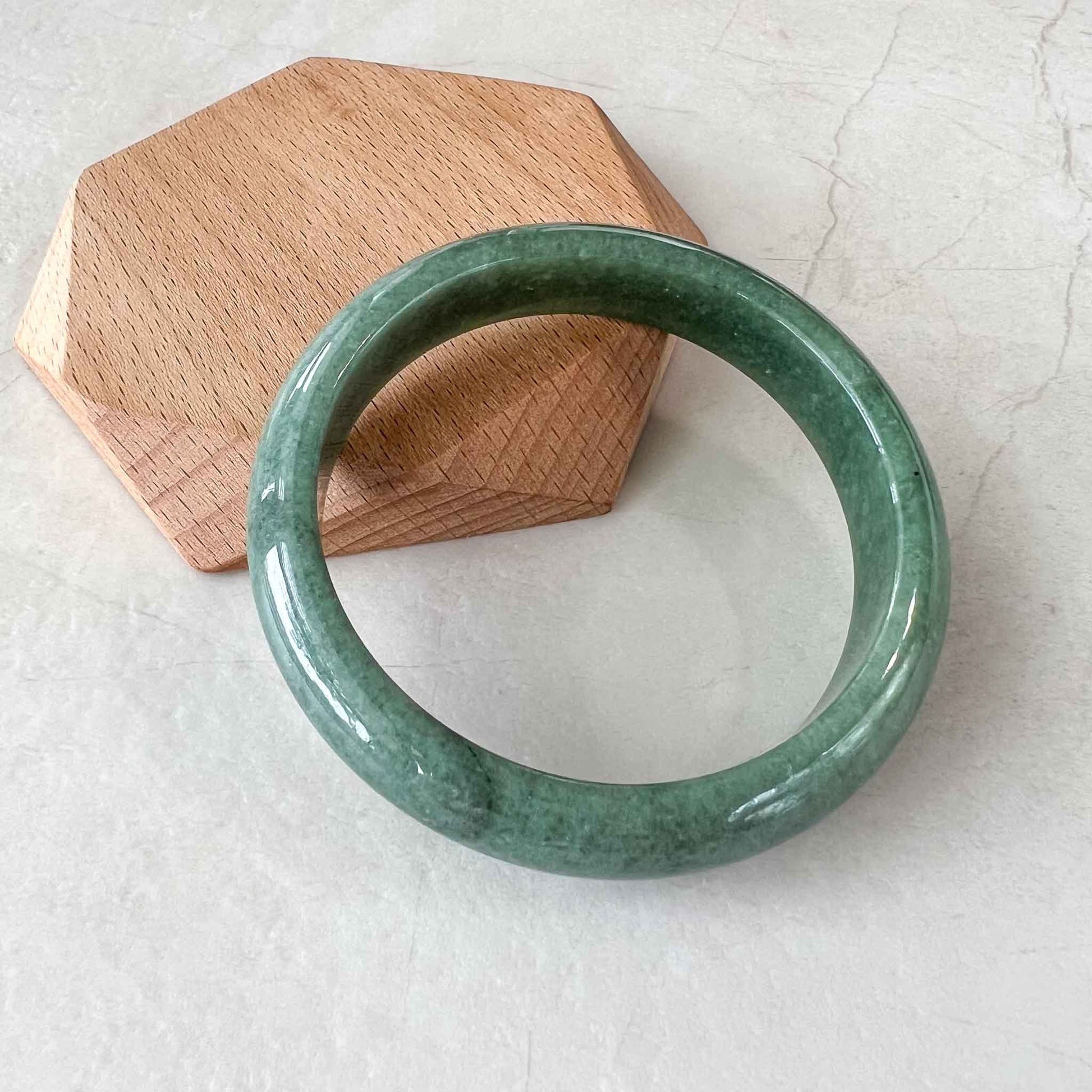 Natural Grade A Jadeite Jade Bangle from Burma/Myanmar