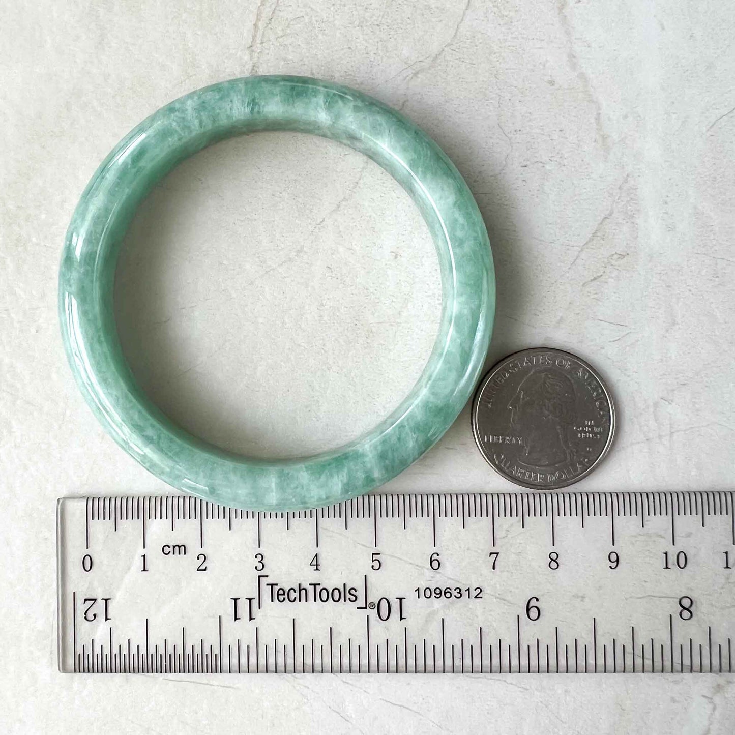 56.7 mm Green Jadeite Jade Bangle, Burmese Grade A Jadeite Jade, MDPK-1222-1683861732