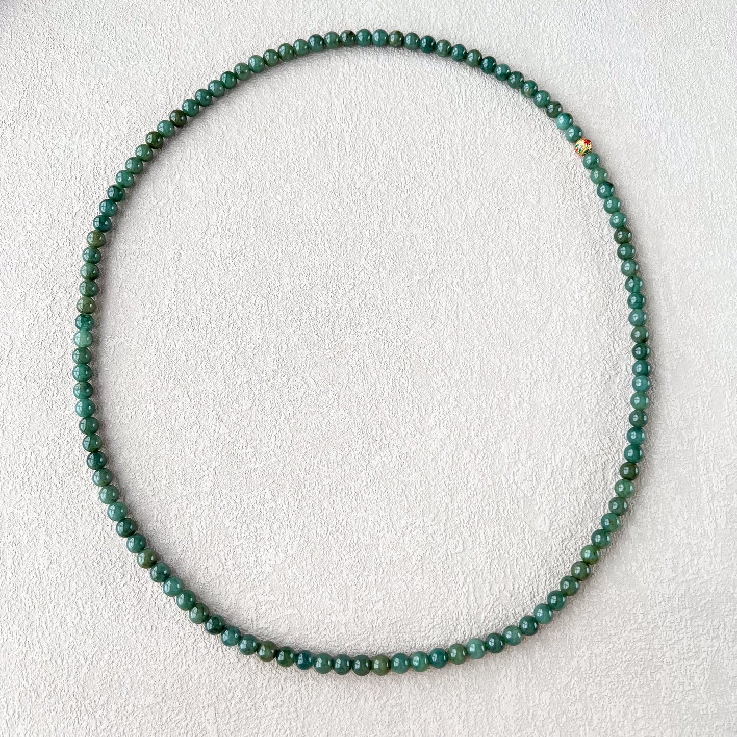 7 mm 108 Green Jadeite Jade Mala Prayer Beads Bracelet Necklace, FCSG-1022-1706248386