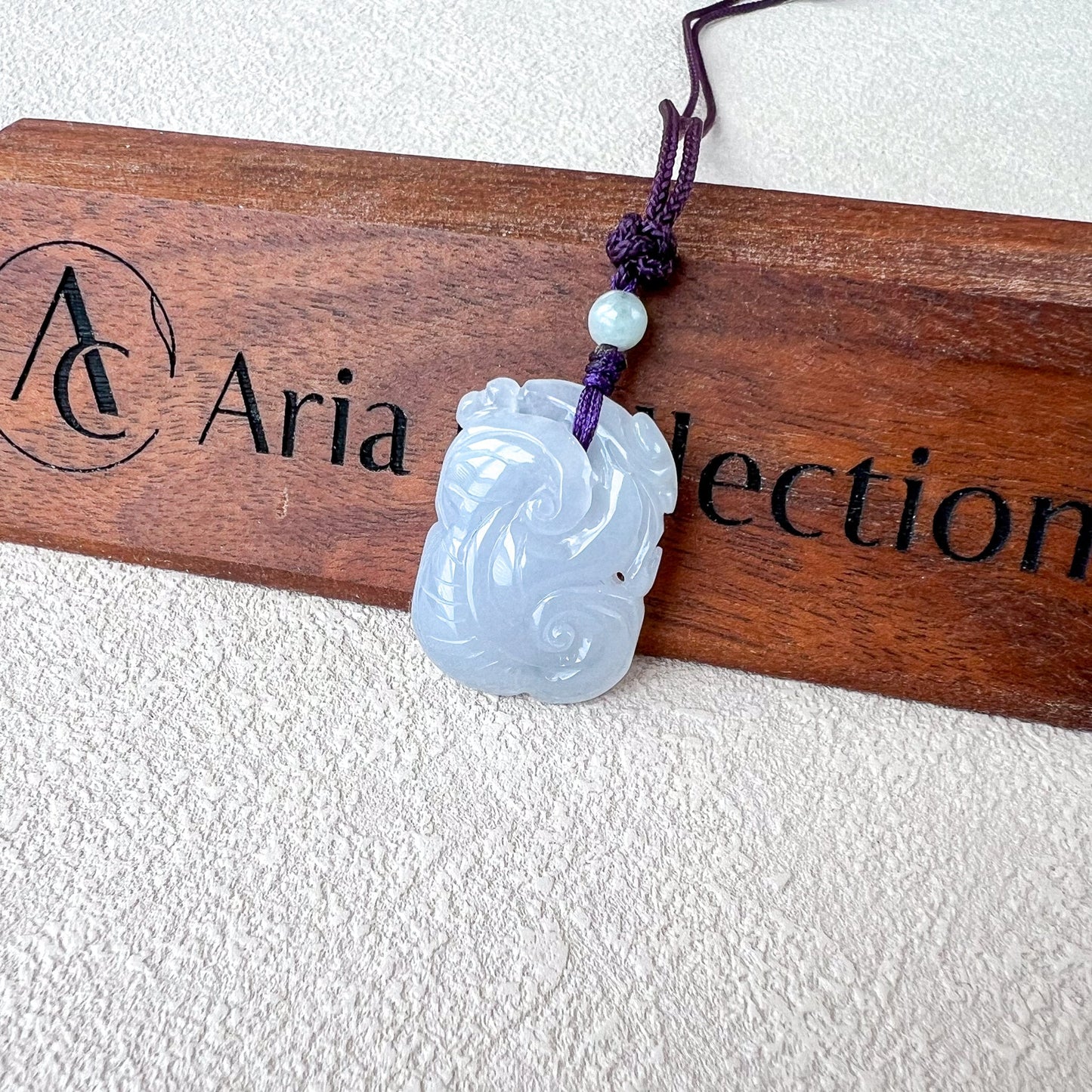 Eternal Harmony Jade Ruyi Pendant, Jadeite Jade Lucky Ruyi Ru yi, 如意, Pendant Hand Carved Necklace, YGR-0823-1708362948